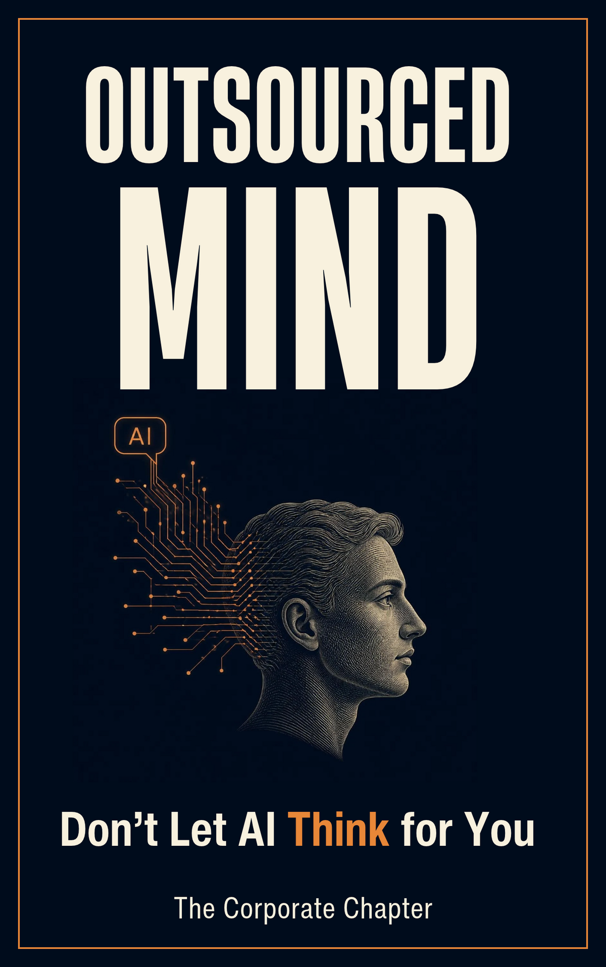 Cover of Outsourced Mind, an eBook on using AI without losing your thinking